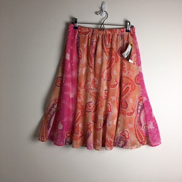 Notations Missy Easter Group Skirt Peach - Picture 13 of 13